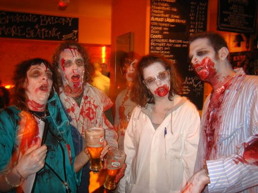 zombie bar in Scary Zombie Walk Parades