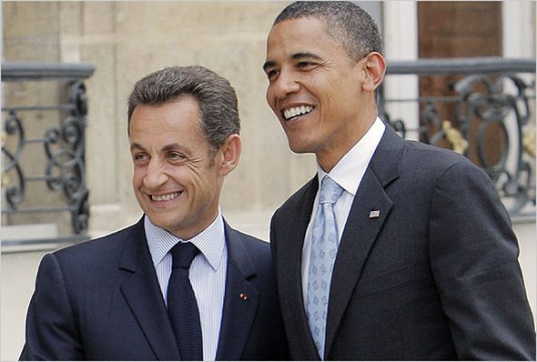obama sarkozy 01 in Obama and Sarkozy hanging out