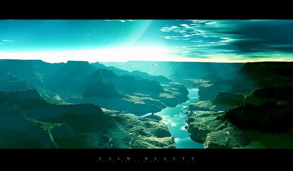 3d cg landscape 08 in The Most Fantastic Computer Graphics Landscapes