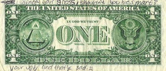 Funny Money Modifications - Defacing Presidents and Funny Drawings funny money modifications 102 in Playing With Money: Defacing Presidents and Funny Modifications