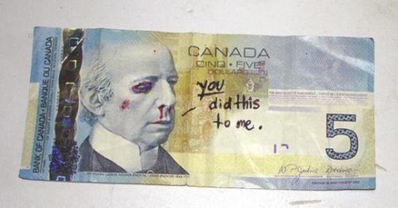 Funny Money Modifications - Defacing Presidents and Funny Drawings funny money modifications 110 in Playing With Money: Defacing Presidents and Funny Modifications