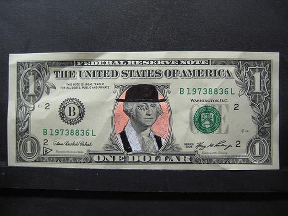 funny money modifications 30 in Playing With Money: Defacing Presidents and Funny Modifications