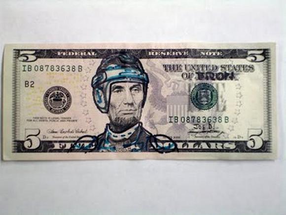 funny money modifications 60 in Playing With Money: Defacing Presidents and Funny Modifications