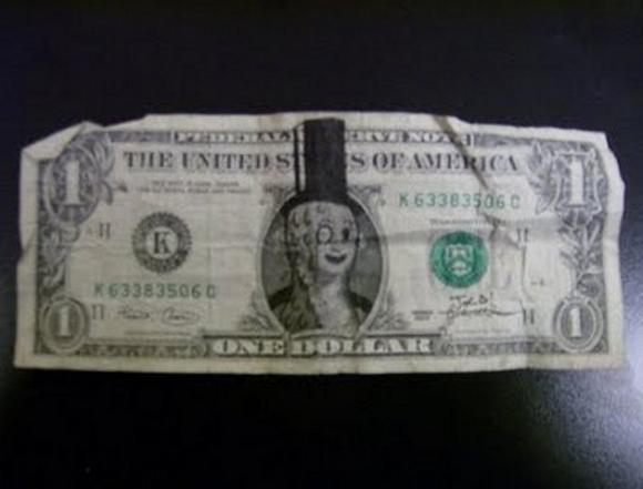funny money modifications 63 in Playing With Money: Defacing Presidents and Funny Modifications