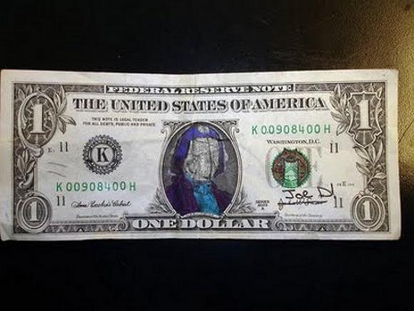 funny money modifications 66 in Playing With Money: Defacing Presidents and Funny Modifications