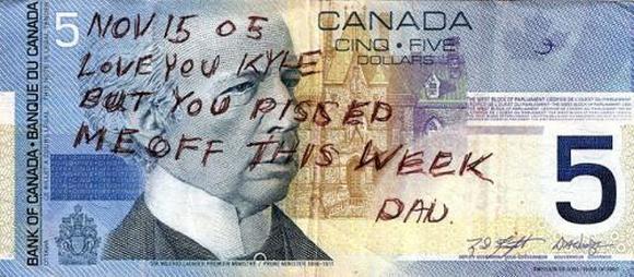 funny money modifications 81 in Playing With Money: Defacing Presidents and Funny Modifications