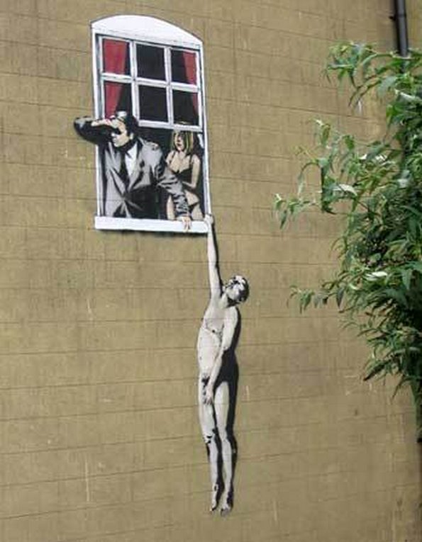 banksy street graffiti art 12 in Banksy   Street Graffiti Artist That Makes You Wonder