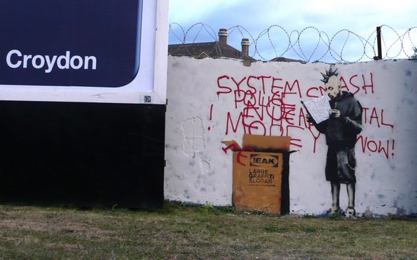 banksy street graffiti art 17 in Banksy   Street Graffiti Artist That Makes You Wonder