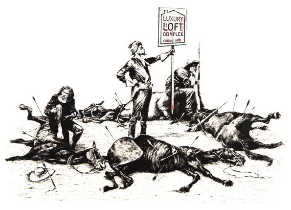 banksy street graffiti art 21 in Banksy   Street Graffiti Artist That Makes You Wonder