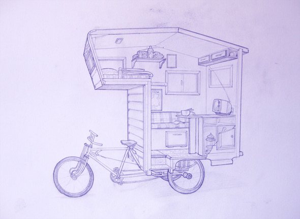 Camper Kart and Bike by Kevin Cyr