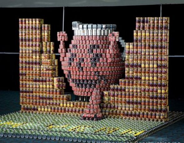 top canstruction sculpture 05 in 65 Unbelievable Canstruction Sculptures