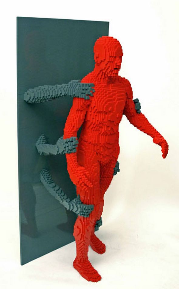 nathan sawaya lego brick scultpure 10 in The Art of the Brick   Giant Lego Sculptures by Nathan Sawaya
