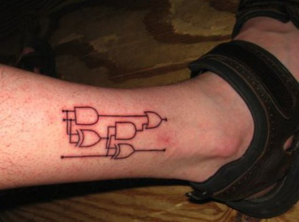 scientific tattoos 03 in 52 Funniest Geeky Scientific Tattoos