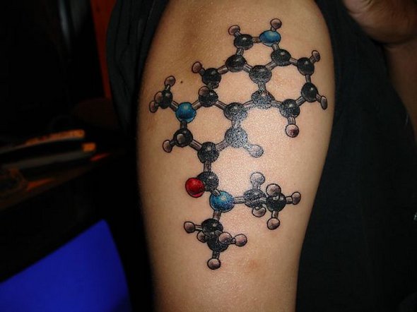 scientific tattoos 04 in 52 Funniest Geeky Scientific Tattoos