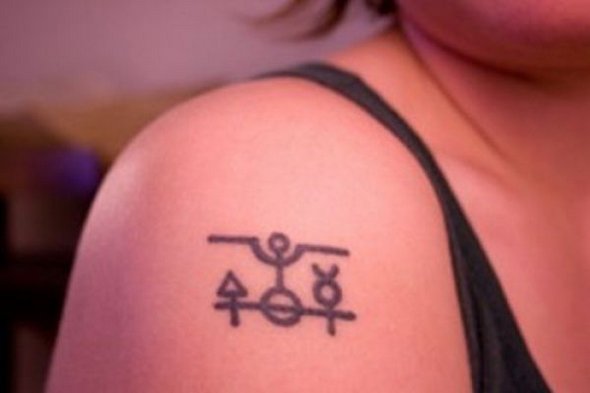 scientific tattoos 09 in 52 Funniest Geeky Scientific Tattoos
