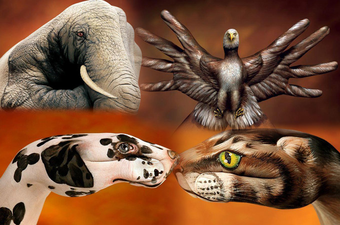 21 animal hand paintings 00 in Hand Painting: 21 Unbelievably Vivid and Creative Animal Paintings