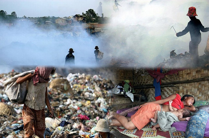 2000 People Collecting Rubbish to Survive at large Waste Dump  Stung Meanchey