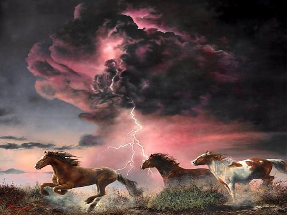 galloping horse paintings 09 in 31 Amazing Galloping Horses Paintings