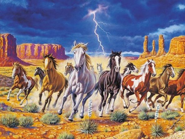 galloping horse paintings 27 in 31 Amazing Galloping Horses Paintings