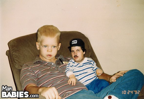 man baby 43 in Can Babies and Men Switch Roles?