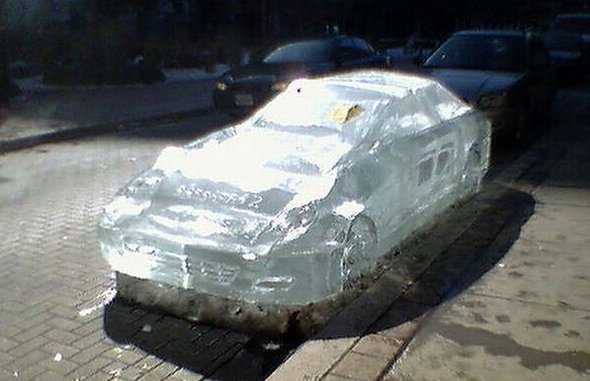14 coolest ice car sculptures 05 in 14 Coolest Ice Car Sculptures 