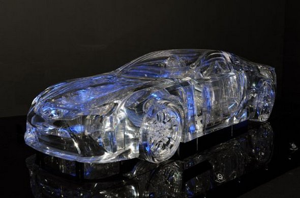 14 coolest ice car sculptures 10 in 14 Coolest Ice Car Sculptures 