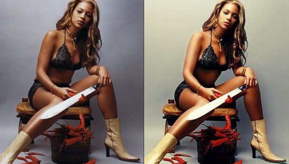 Celebrities Before and After Photoshop