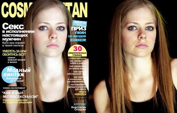 celebrities before and after photoshop 16 in Celebrities Before and After