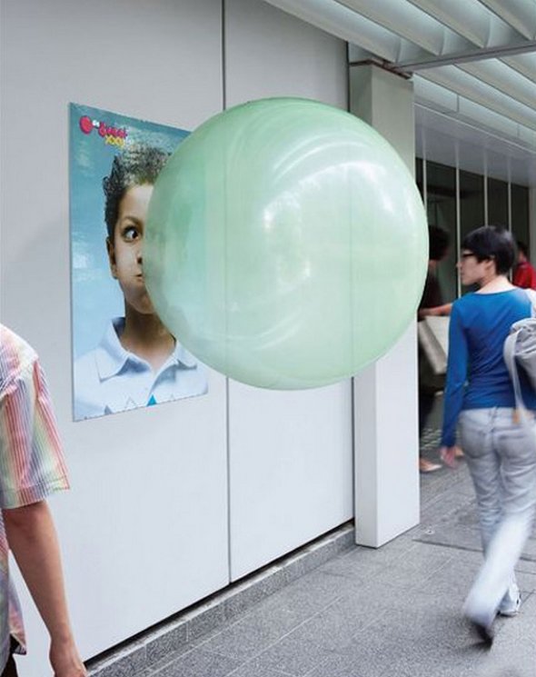 Giant Bubble Gum Shapes in Our Towns