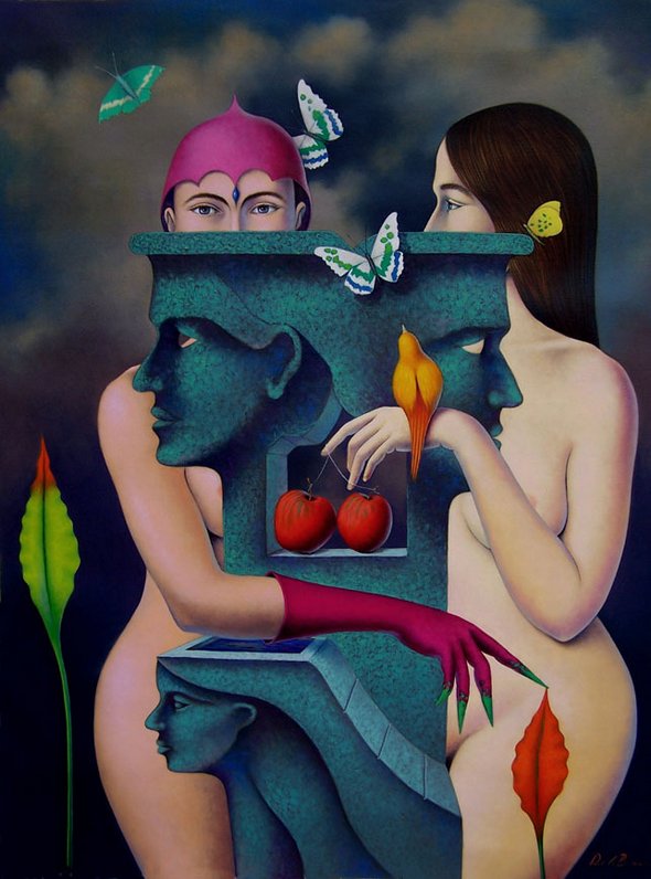 Playing With Reality by Surrealist Artist - Jose De la Barra