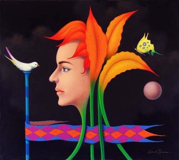 Playing With Reality by Surrealist Artist - Jose De la Barra