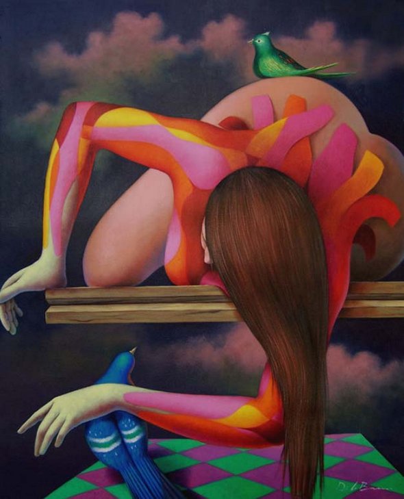 Playing With Reality by Surrealist Artist - Jose De la Barra