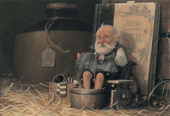 creatures in monge paintings 11 in Magical Creatures From Jean Baptiste Monge Paintings