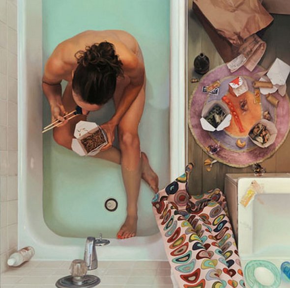Bird's Eye View Realistic Paintings by Lee Price