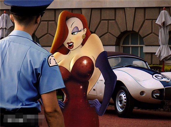 Cartoon Characters 
Stuck in Real Life