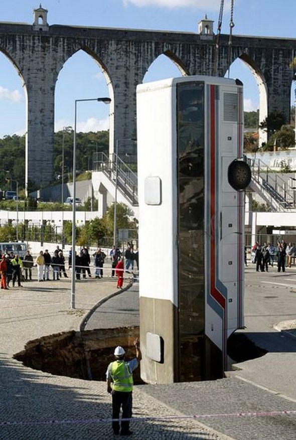 Lisbon, Portugal, Sinkhole