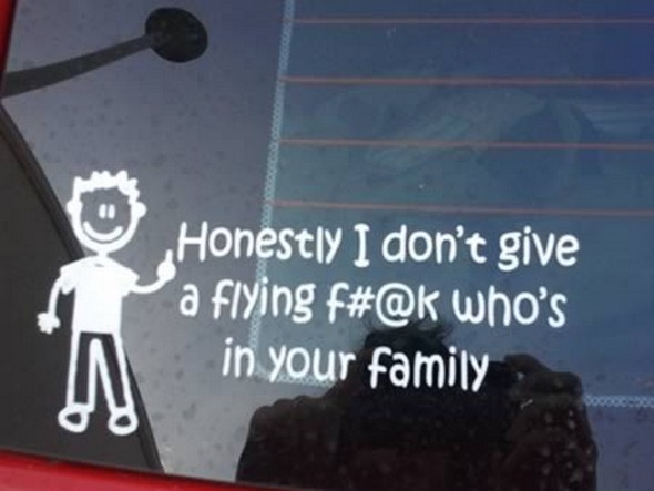 hilarious family car stickers 07 in Family Car Stickers Which You Will Copy
