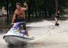 Jet Skiing during a flood