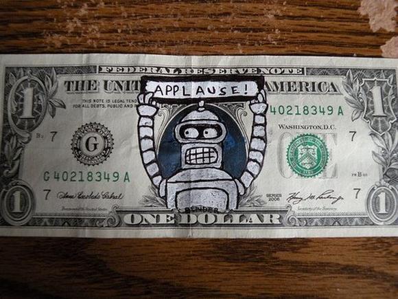 funny money modifications 22 in Playing With Money: Defacing Presidents and Funny Modifications