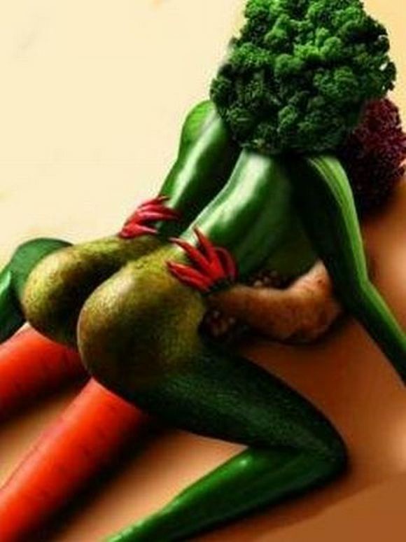 fun creations using food 63 in Top 100 Funniest Food Creations made using Fruits, Vegetables, Eggs