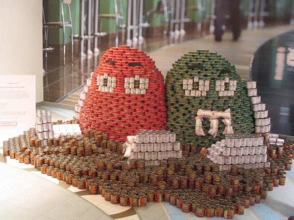 top canstruction sculpture 04 in 65 Unbelievable Canstruction Sculptures