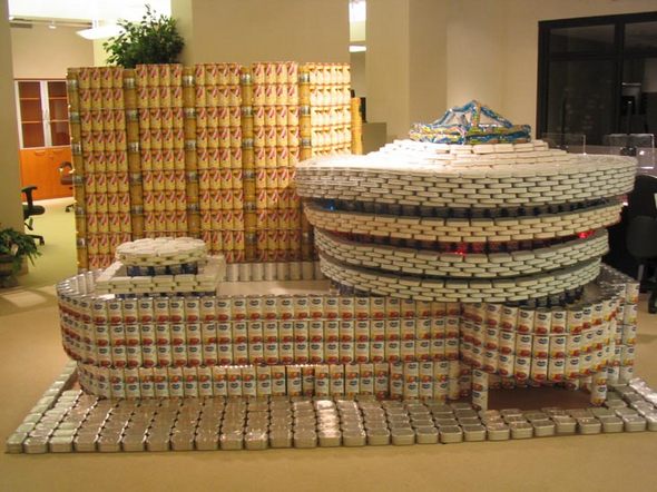 top canstruction sculpture 11 in 65 Unbelievable Canstruction Sculptures