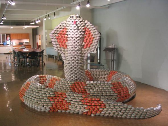 top canstruction sculpture 14 in 65 Unbelievable Canstruction Sculptures