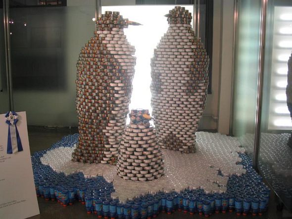 top canstruction sculpture 15 in 65 Unbelievable Canstruction Sculptures