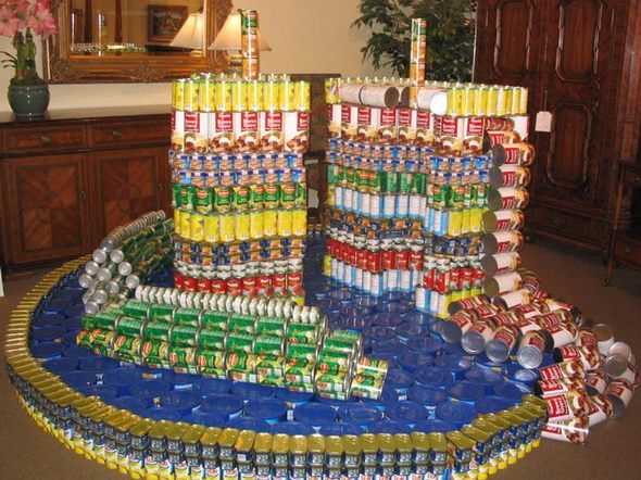 top canstruction sculpture 17 in 65 Unbelievable Canstruction Sculptures