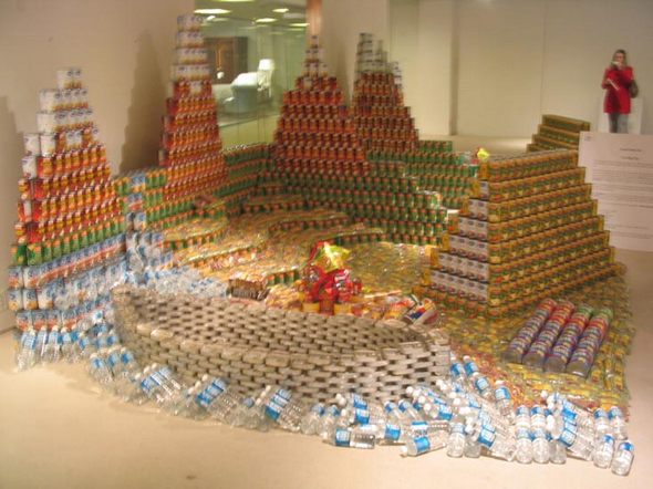 top canstruction sculpture 18 in 65 Unbelievable Canstruction Sculptures