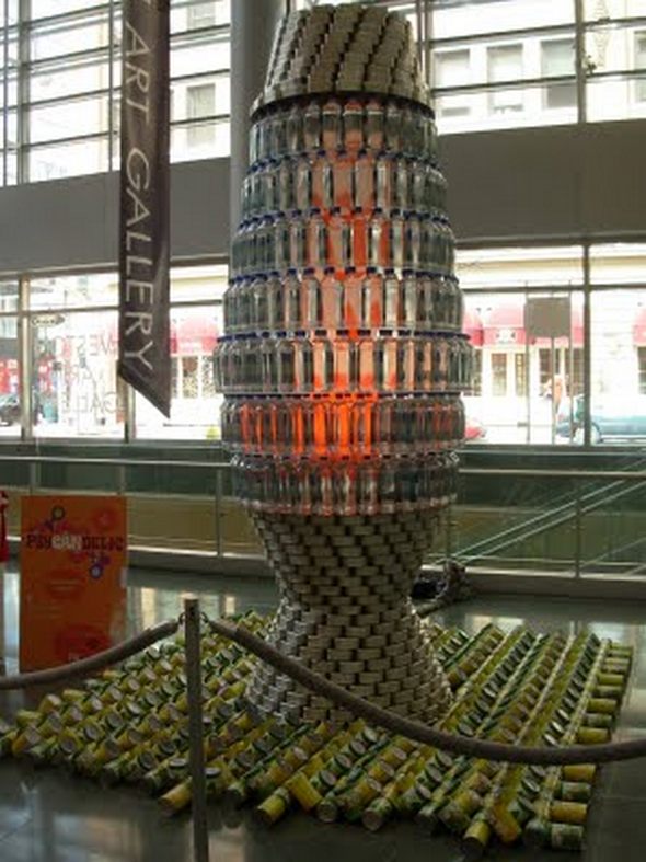 top canstruction sculpure 31 in 65 Unbelievable Canstruction Sculptures