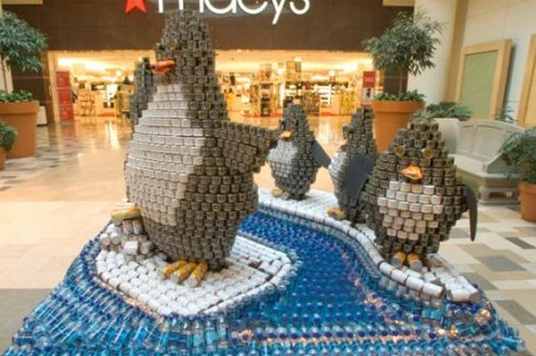 top canstruction sculpure 54 in 65 Unbelievable Canstruction Sculptures