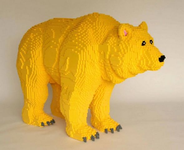 nathan sawaya lego brick scultpure 08 in The Art of the Brick   Giant Lego Sculptures by Nathan Sawaya