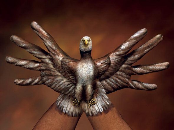 21 animal hand paintings 13 in Hand Painting: 21 Unbelievably Vivid and Creative Animal Paintings